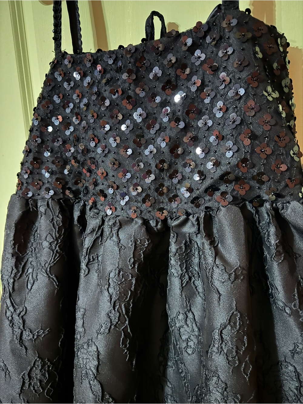 Sister Jane Black Lace Midi Dress with Embellished Bodice - Picture 8 of 9